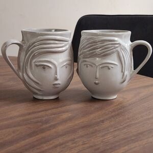 Jonathan Adler Utopia Boy/Girl  Mugs Set of 2